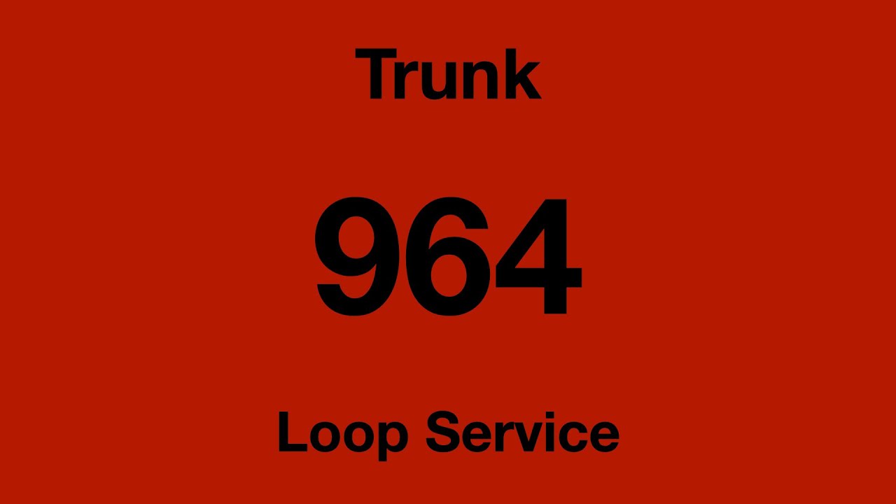 [SMRT Buses] Trunk Bus Service 964 Hyperlapse