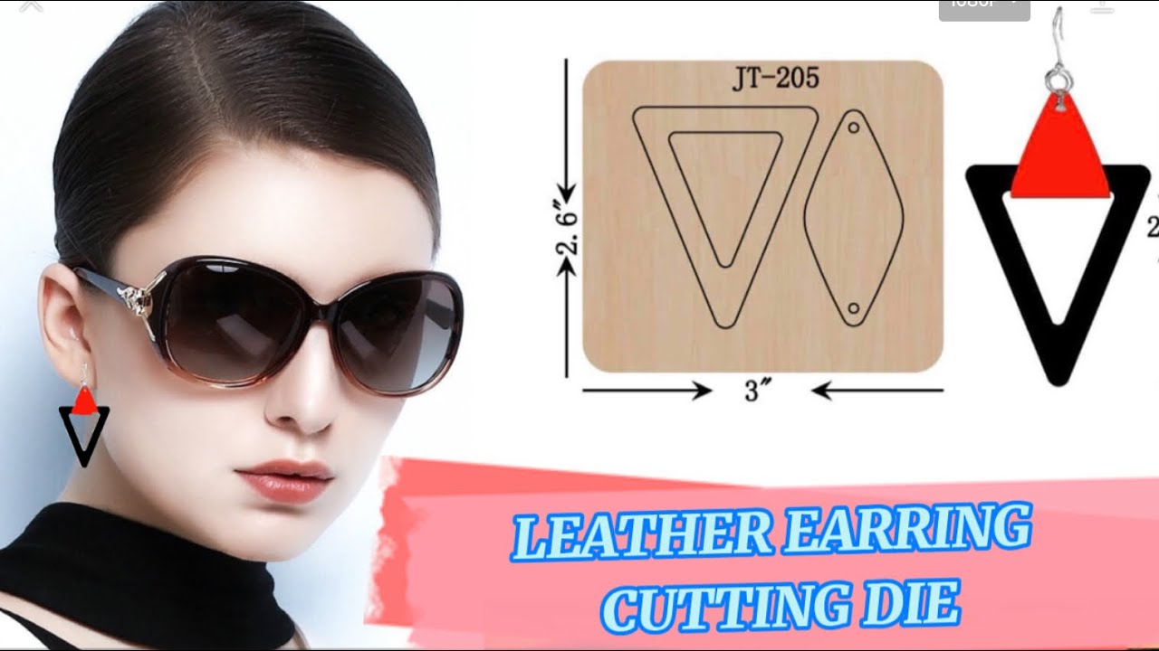 LEATHER EARRING CUTTING DIE | wood block cutting die | sizzix compatible