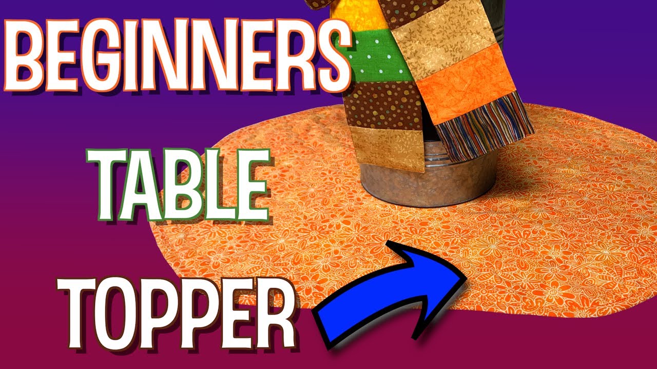 How To Make A Table Topper | The Sewing Room Channel