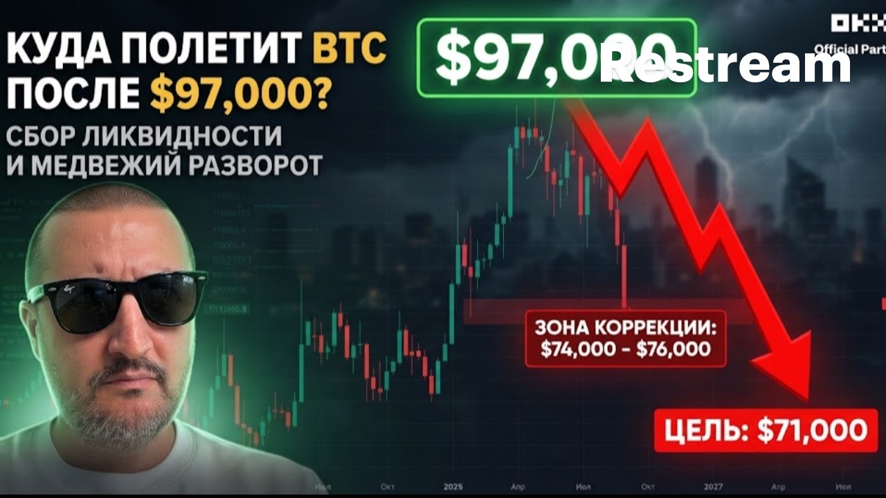 Куда полетит BTC после $97,000?