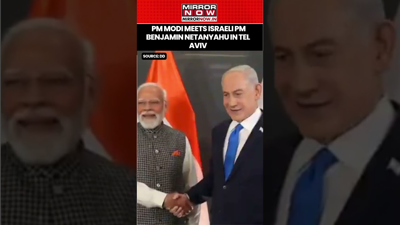 PM Modi Meets Israeli PM Benjamin Netanyahu In Tel Aviv During His Historic 2 Days Visit #shorts