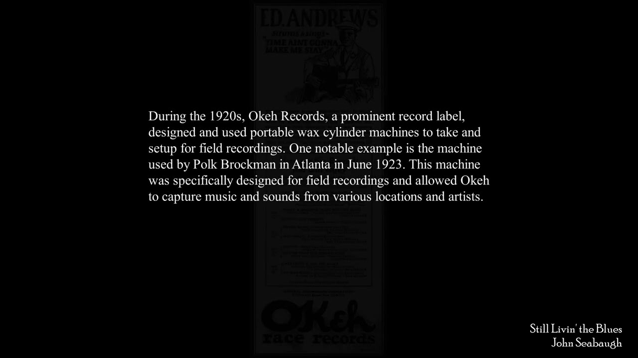 The First Commercially Released Country Blues Songs   1924