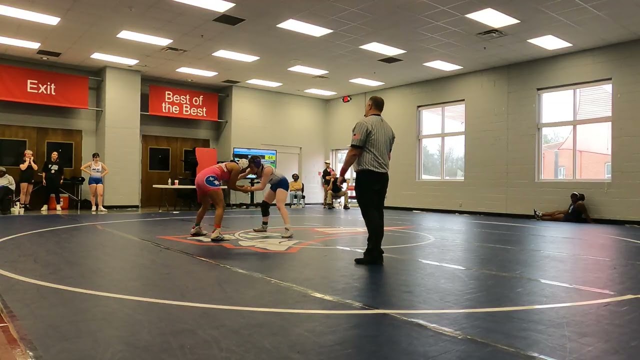 145lb Girls Wrestling Barrett Dempsey Memorial- Nina (MSMS) vs Bartlett (2)