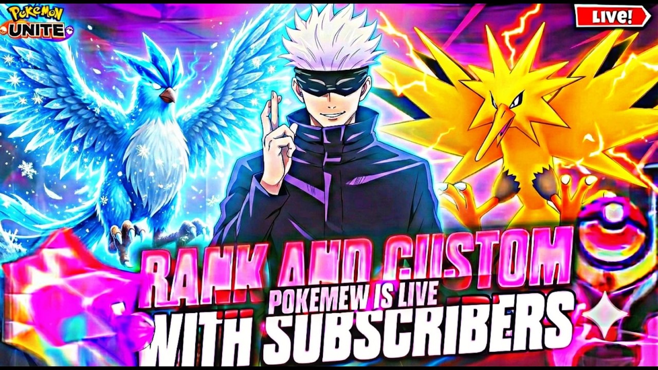 KYA MATLAB ZAPDOS AUR ARTICUNO AB BOSS NHI | POKEMON UNITE LIVE | POKE MEW IS LIVE#pokémonunitelive