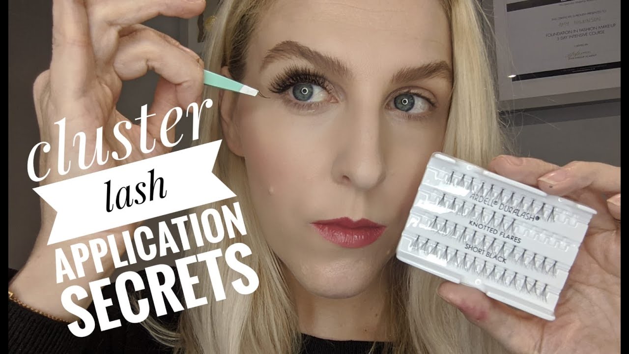 HOW TO APPLY ARDELL INDIVIDUAL CLUSTER LASHES ON YOURSELF -REMOVAL TUTORIAL & PROBLEM SOLVING HACKS