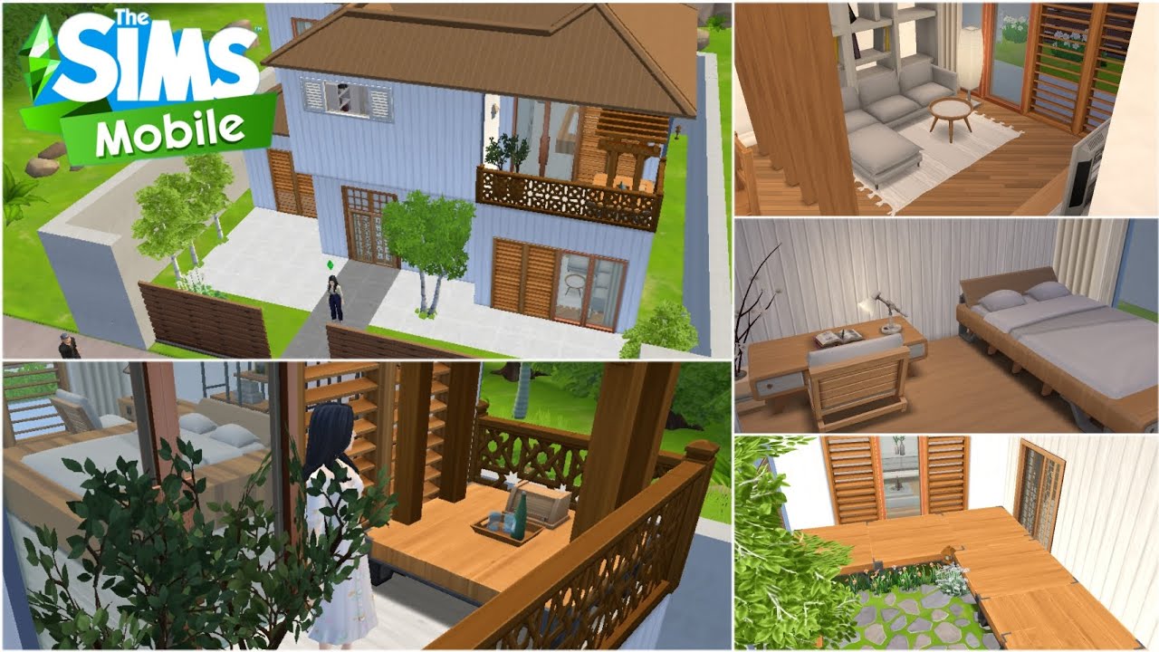 Sims Mobile Korean Traditional House #koreanhouse #simsmobile #simsmobilehouse #sims #housebuild