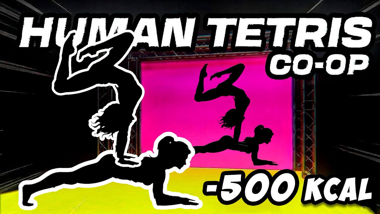 HUMAN TETRIS х 2 Player Co-op👭| &ndash;500 kcal | Immersive Interactive Warm Up #8
