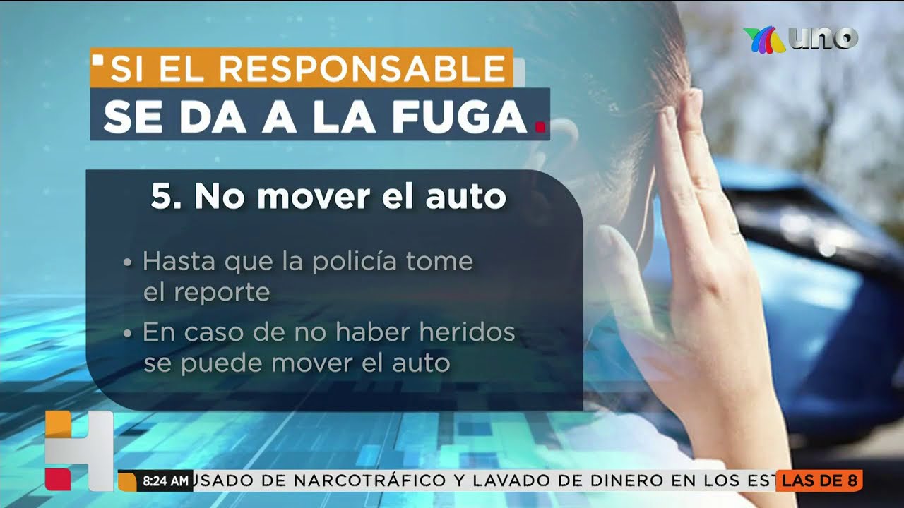 ¿Qué hacer si el responsable se da a la fuga durante un choque automovilístico?