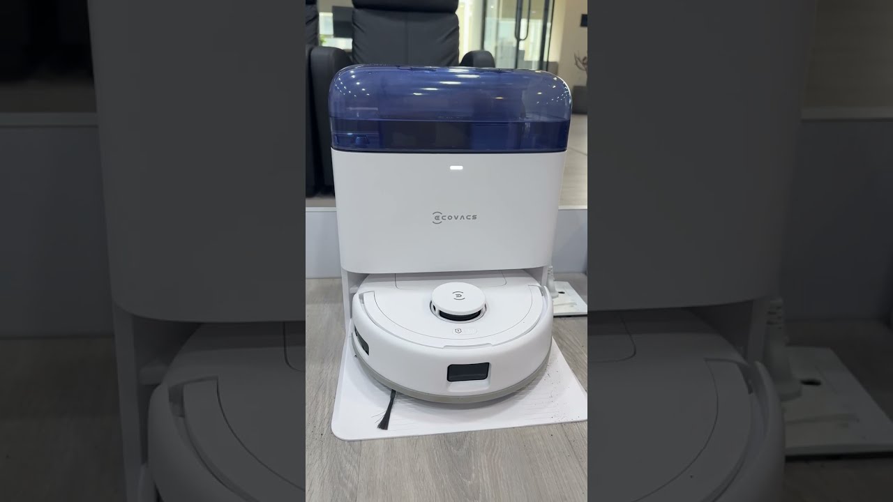 ECOVACS Deebot Mini Omni raw efficiency cleaning video 9000Pa | Complete Hands Free Omni  Station