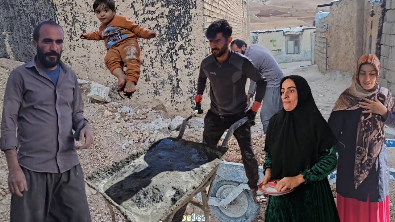 Moslem's Help to Saleh's Family in Building a Home