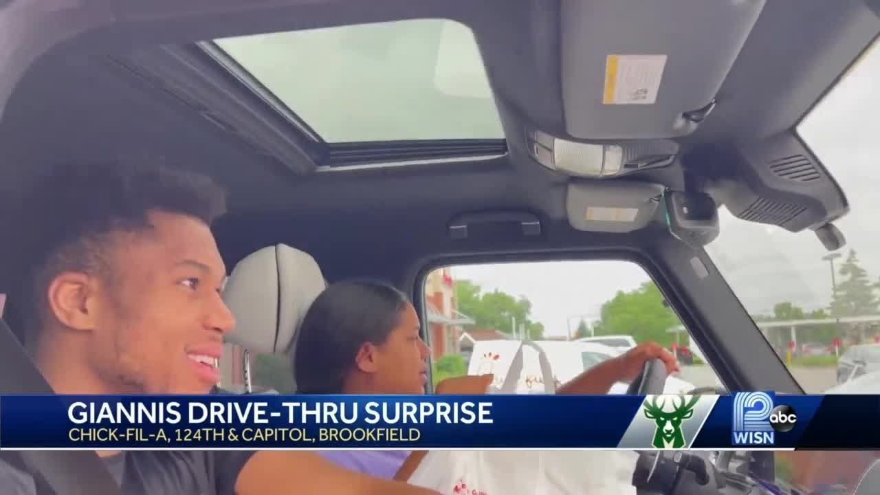 Giannis celebrates NBA Championship with trip to Chick-fil-A