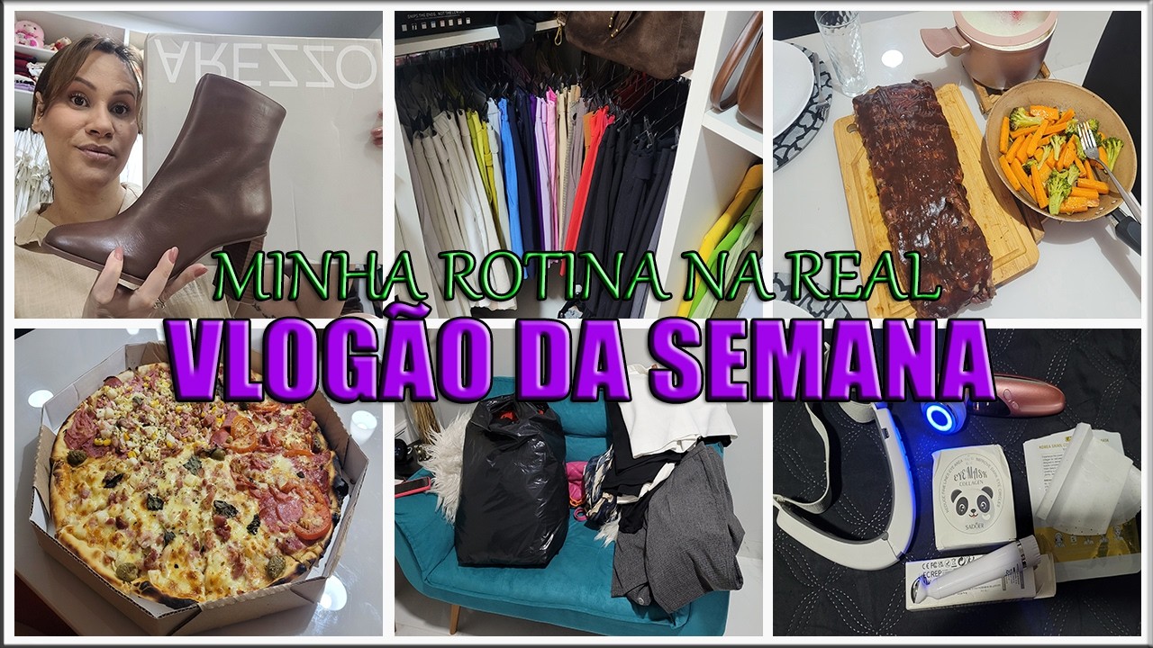 VLOGÃO DE ROTINA ALMOÇO DE DOMINGO COMPRINHAS AREZZO ZZMALL SKINCARE ORGANIZAÇÃO E DESAPEGOS TREINO+