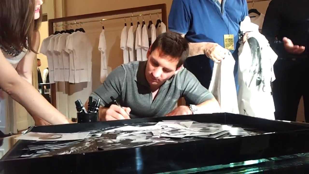 Lionel Messi with Dolce & Gabbana at Milan!