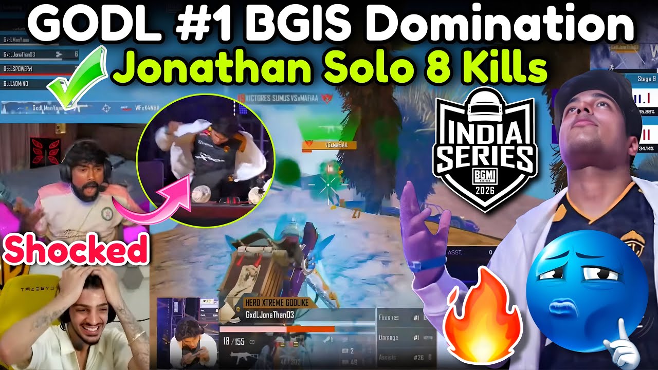 🇮🇳IGC Shocked😱Jonathan Cried 1v4 💔 Greatest Comeback #2 🏆 | GODL vs SOUL 🚀Godlike Pure Domination🥶