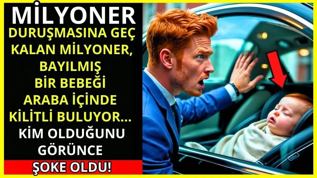 BOŞANMA DURUŞMASINA GEÇ KALAN MİLYONER ARABADA BAYILMIŞ BEBEK BULDU...