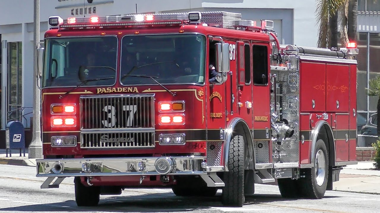 Pasadena Fire Dept. Engine 37 & RA 36