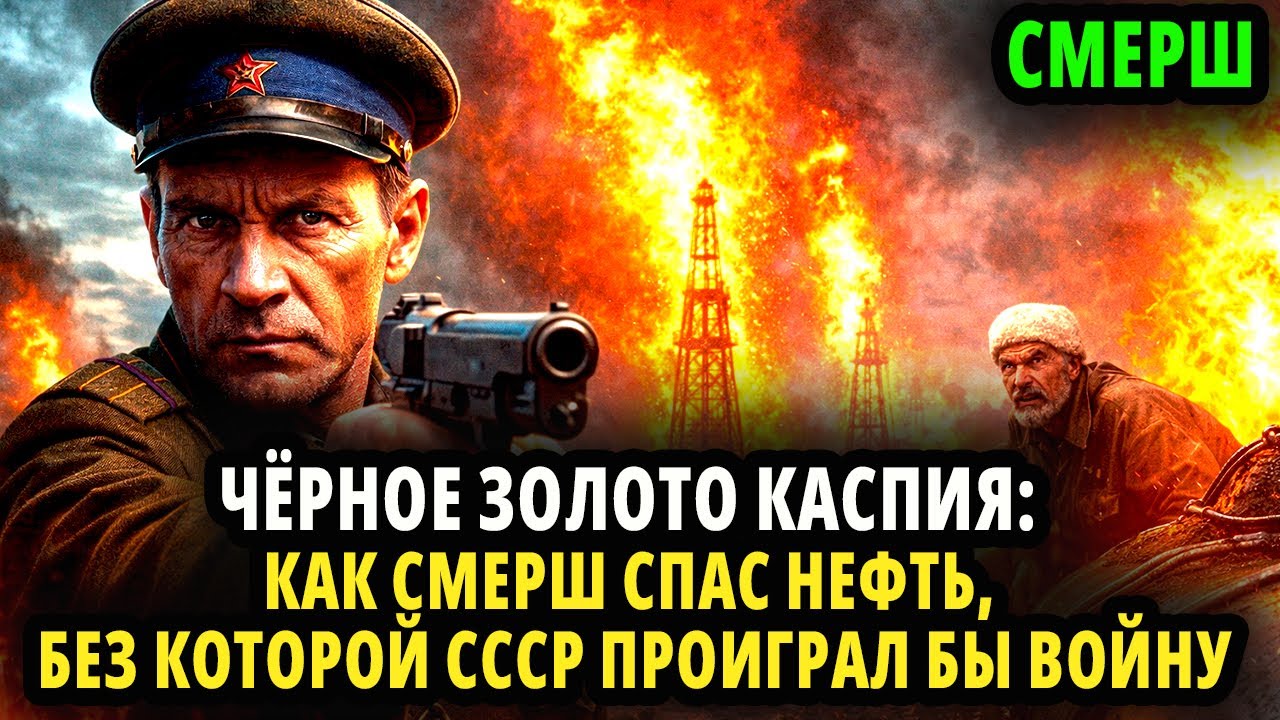 ЧЁРНОЕ ЗОЛОТО КАСПИЯ: КАК СМЕРШ СПАС НЕФТЬ, БЕЗ КОТОРОЙ СССР ПРОИГРАЛ БЫ ВОЙНУ