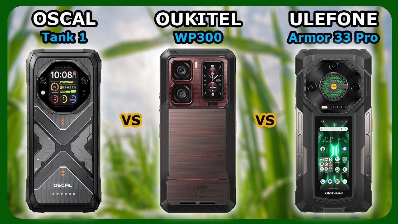 OSCAL Tank 1 - vs - OUKITEL WP300 - vs - ULEFONE Armor 33 Pro (PL /ENG)