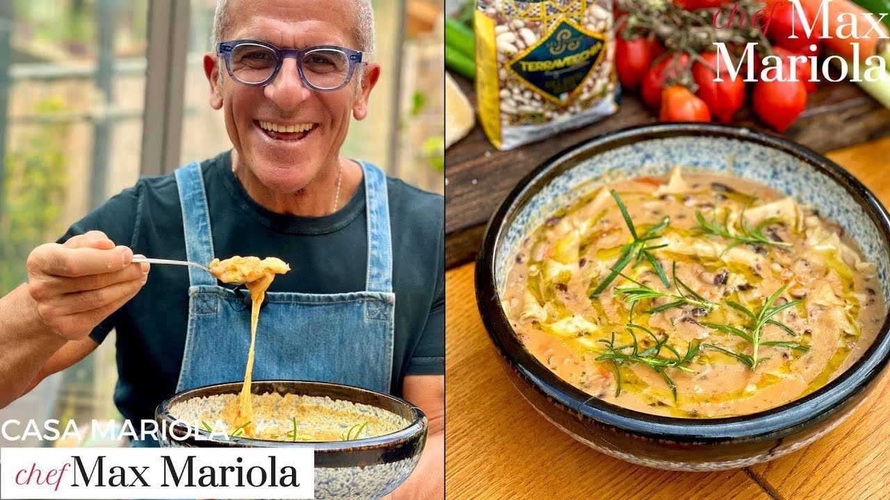 PASTA FAGIOLI e PROVOLA 🤤 *Fatta in Casa, CREMOSA e FILANTE* - Ricetta di Chef Max Mariola