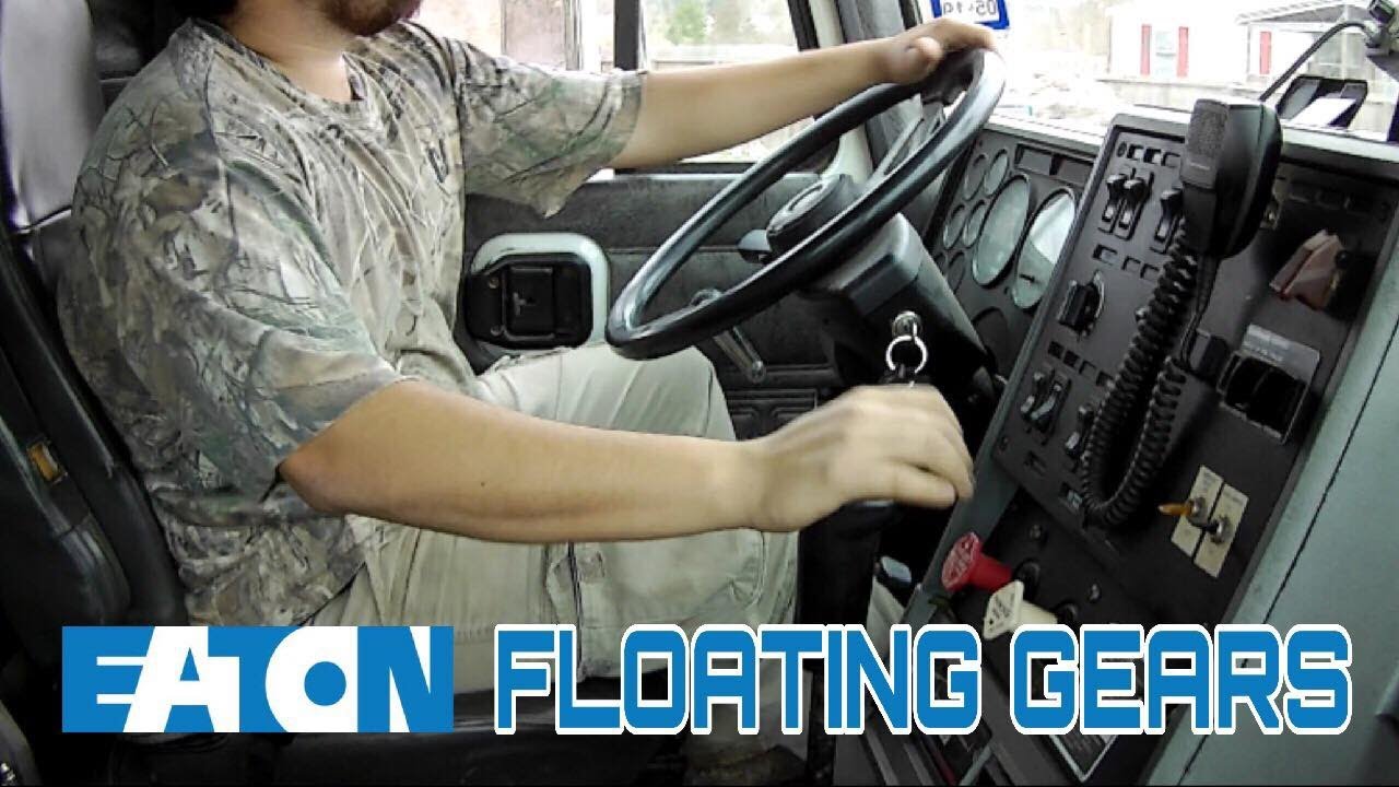 floating gears without the clutch, upshifting and downshifting pedal view
