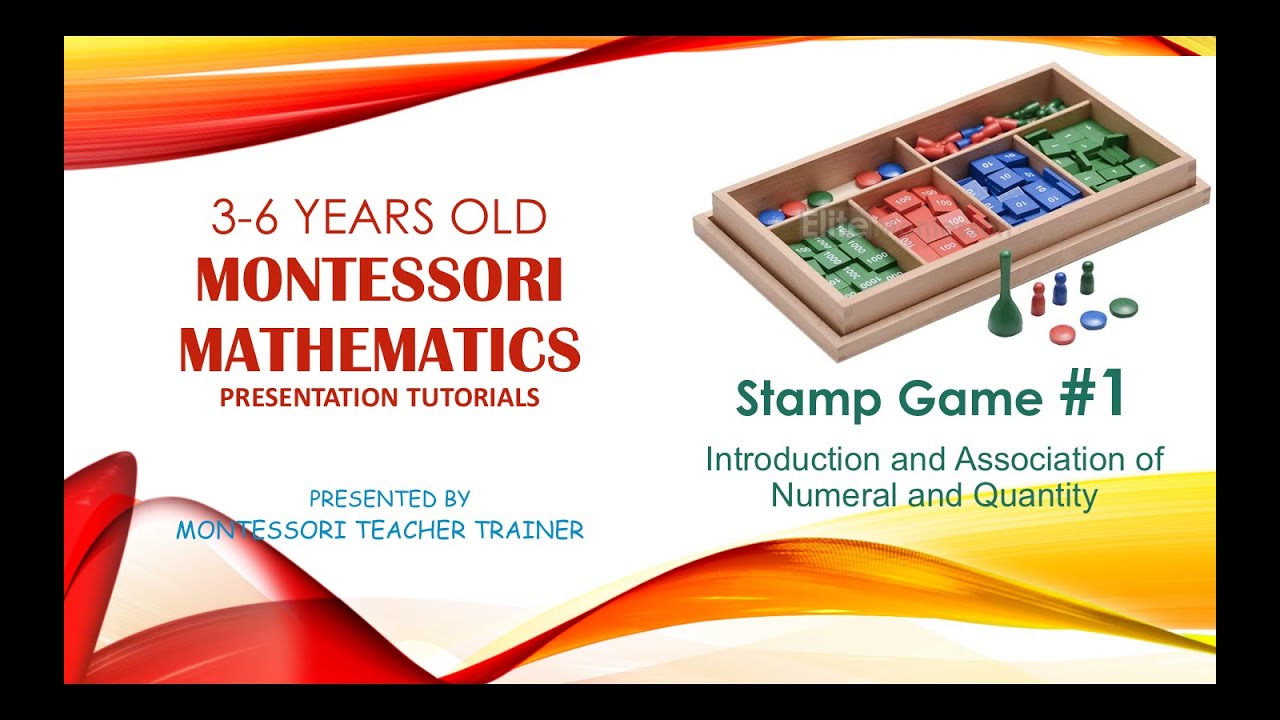 Stamp Game #1- Introduction- Montessori Homeschool and Teacher Training