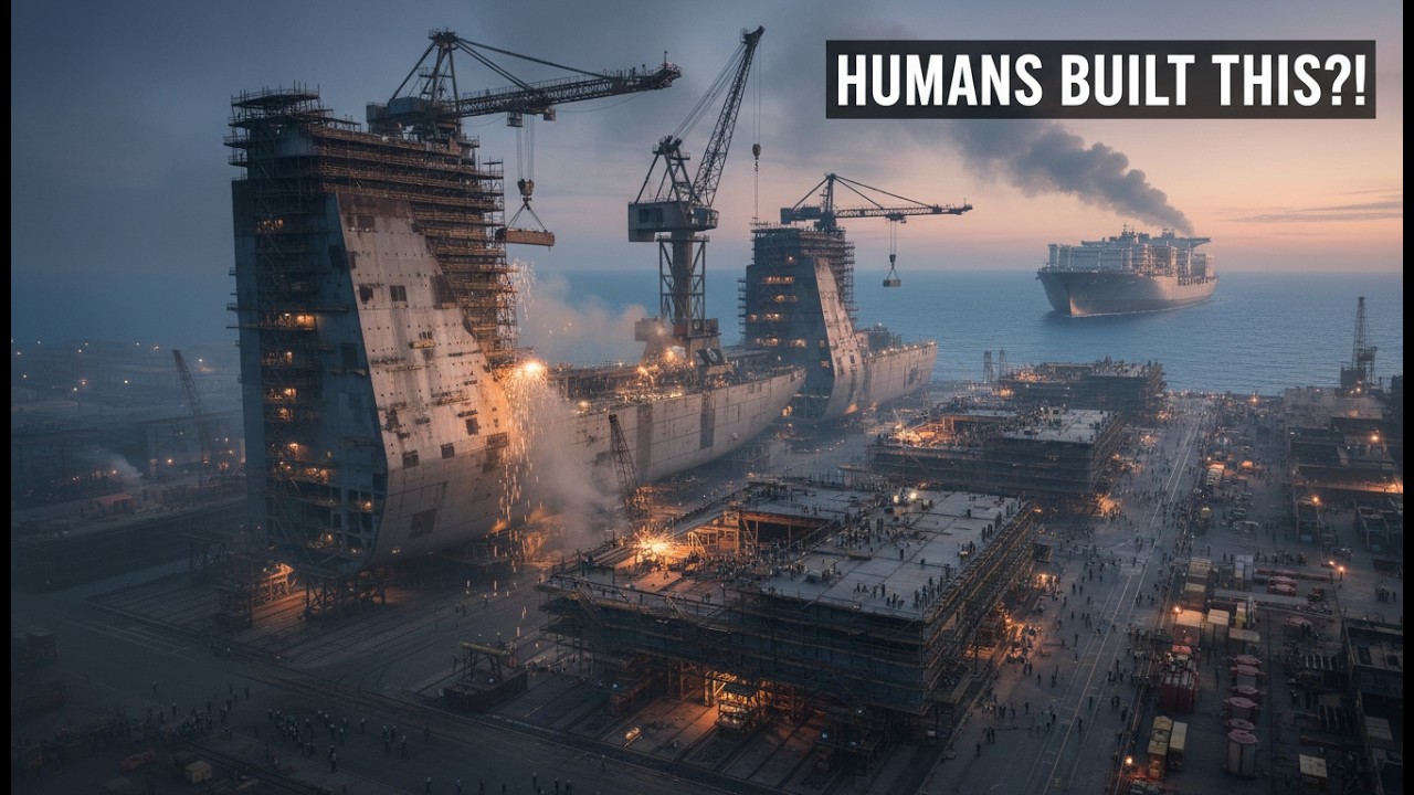 How Engineers Build Record-Breaking Ships in Small Pieces 🚢 | The Genius of Modular Construction