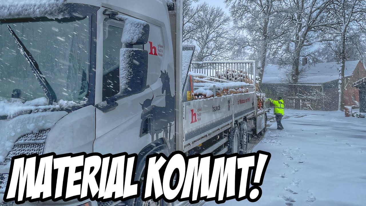 365: Gro&szlig;e Lieferung im Schnee ❄️😩