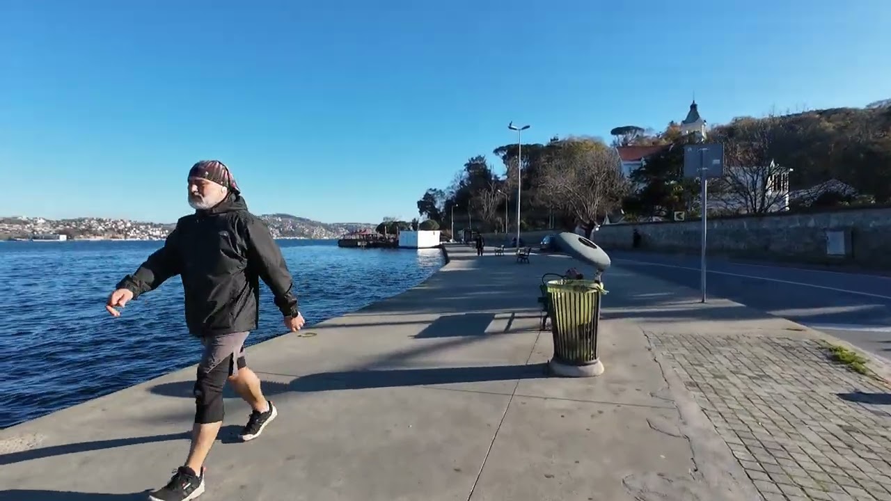 Istanbul Walking Tour - Yeniköy Tarabya St (Part 1) - Tarabya to Yeniköy 4K