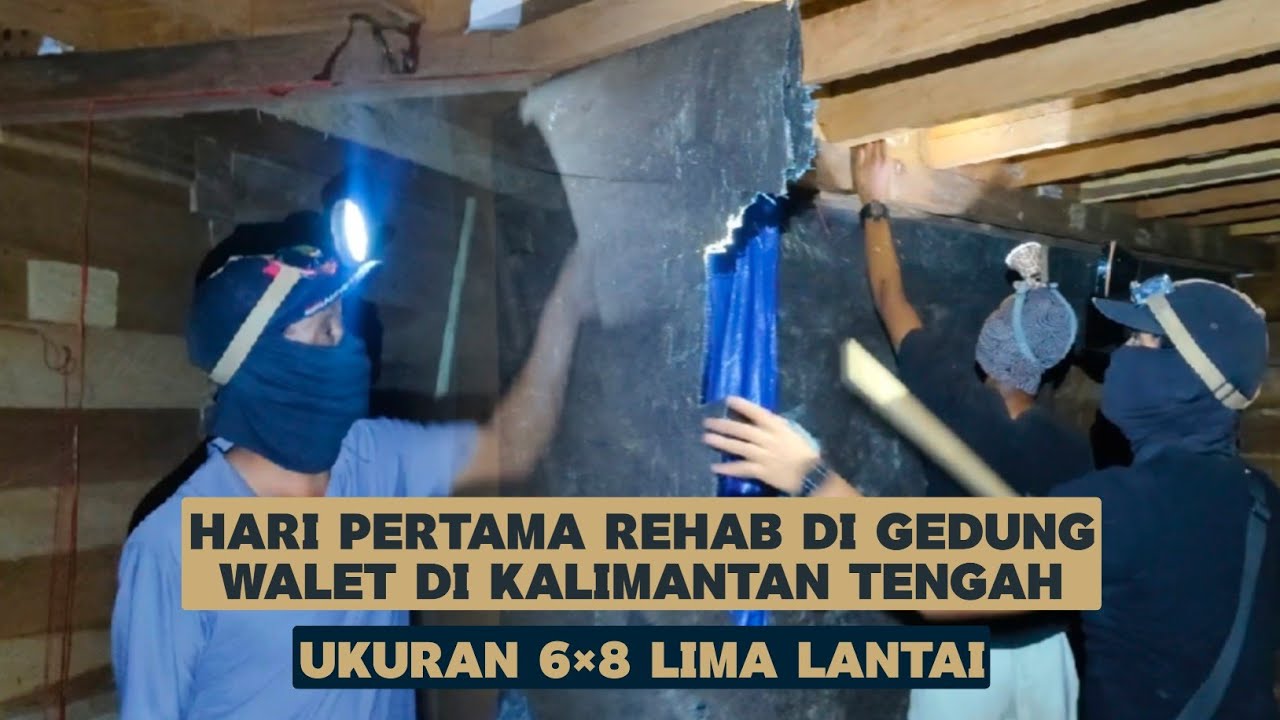 Bismillah. Hari Pertama Rehab Gedung walet di daerah kaliamantan tengah