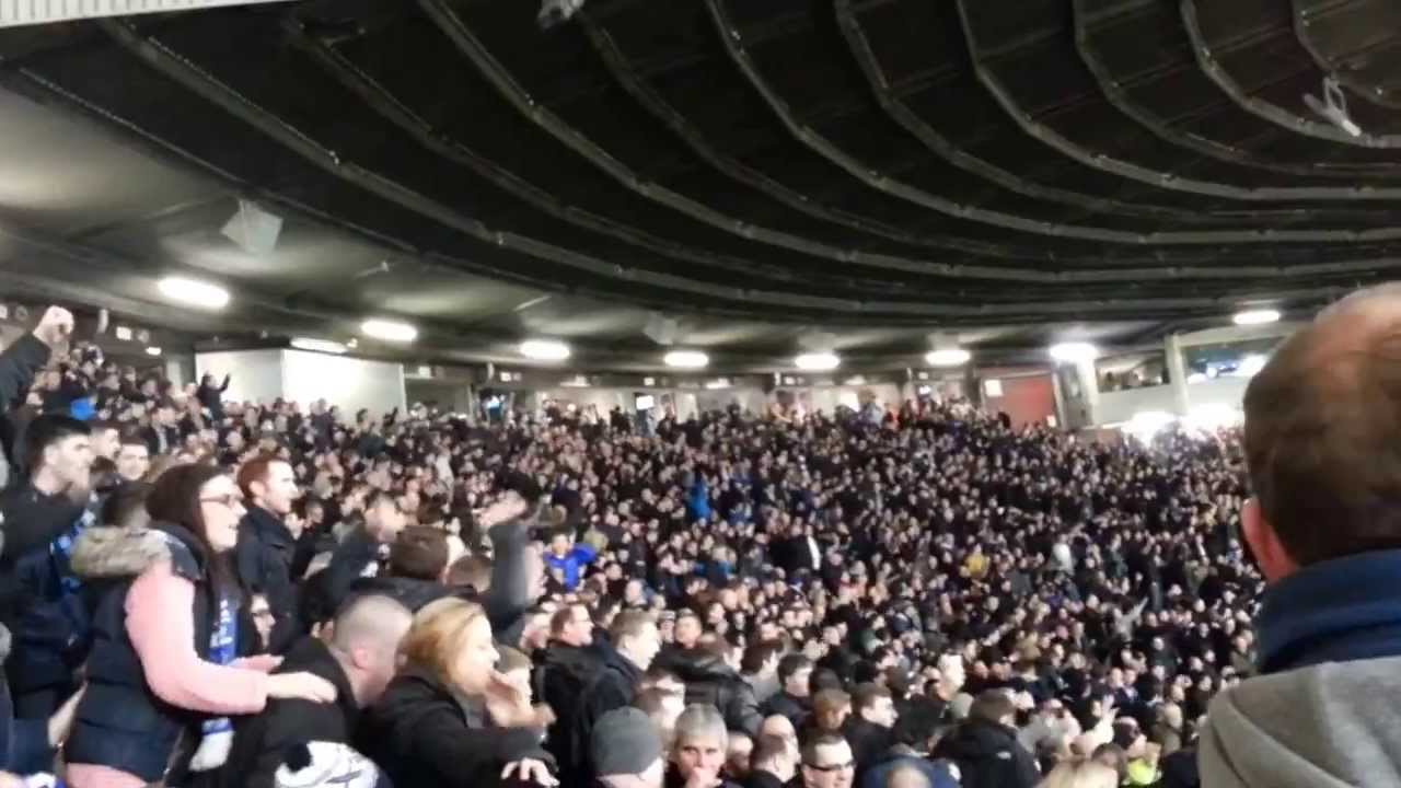 EVERTON FANS AFTER BEATING UNITED !