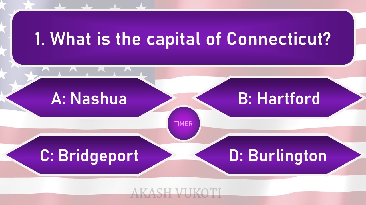 US State Capitals Quiz | Trivia Quiz | Part 1