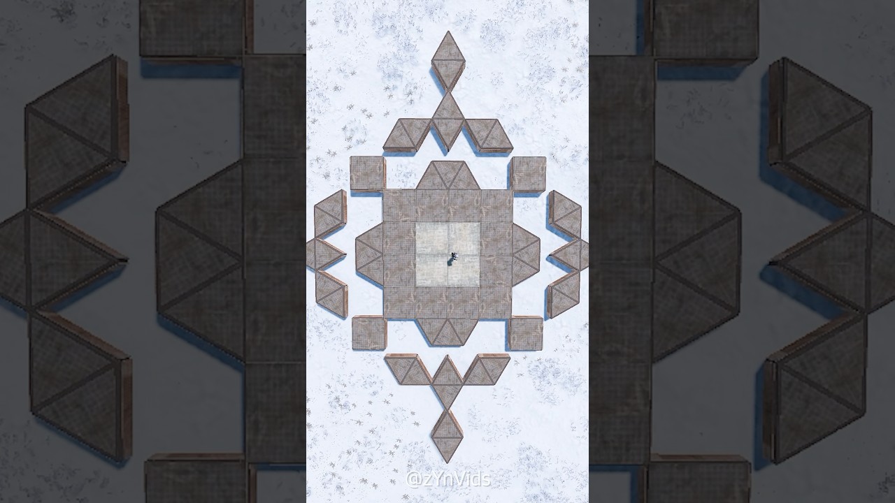 META clan base 4x4 design in #rust #rustgame #rustbase #rustbasedesign #shorts