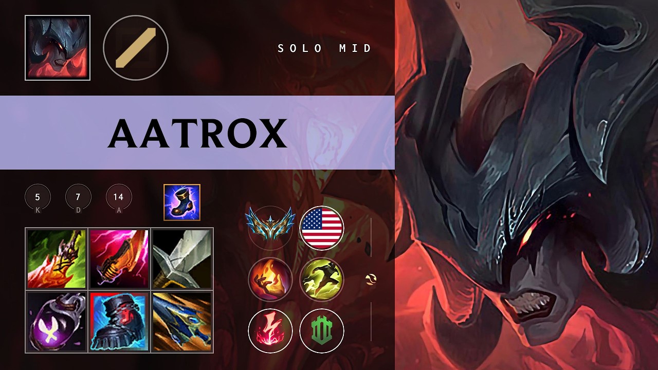 Aatrox Mid vs Zed - NA Challenger Patch 26.08