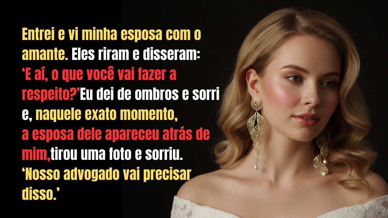 Eu a vi na minha casa com ele. Eles riram: