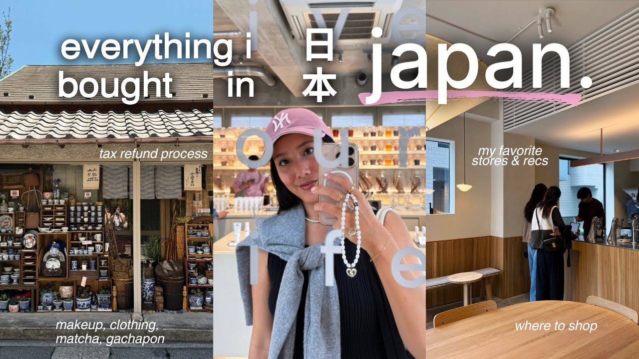 japan shopping haul | makeup, clothing, matcha, snacks, gacha 🍡 what to buy & tax refund process