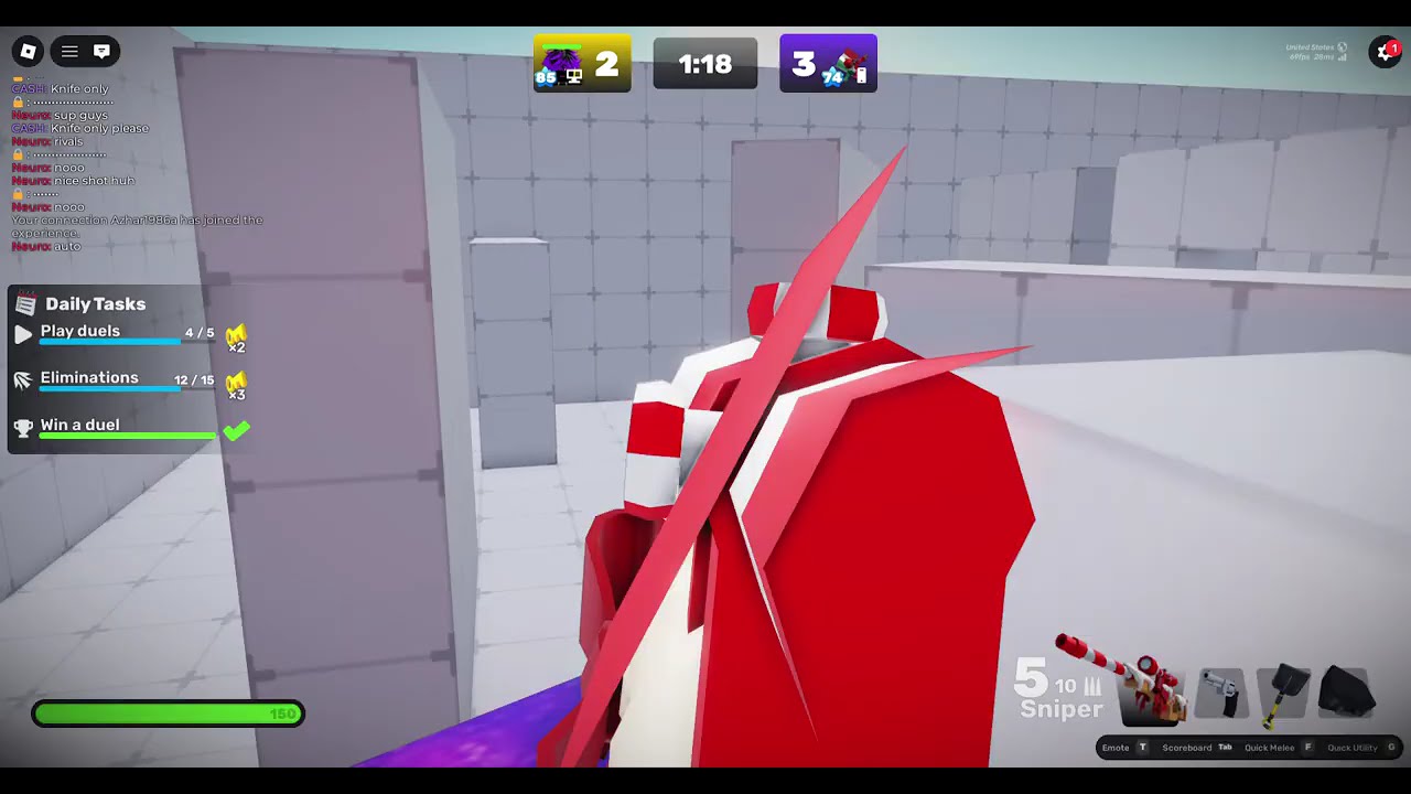 Rivals time another 1v1