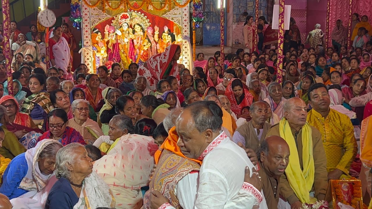 Vrindabane fool futeche Song. Biswas Bari Kirton 2026 . Saraswati Mandal