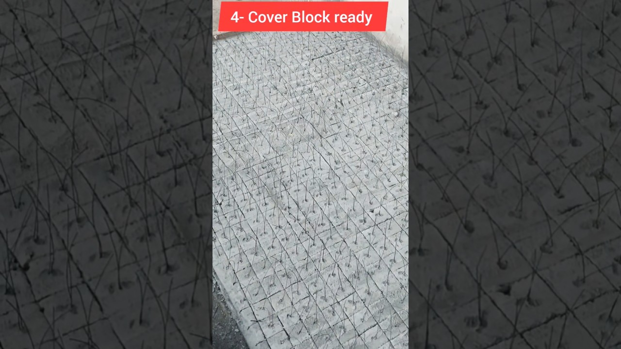 🔥साइट पर कर ब्लॉक कैसे बनाते हैं How to make cover block in site #construction #shorts