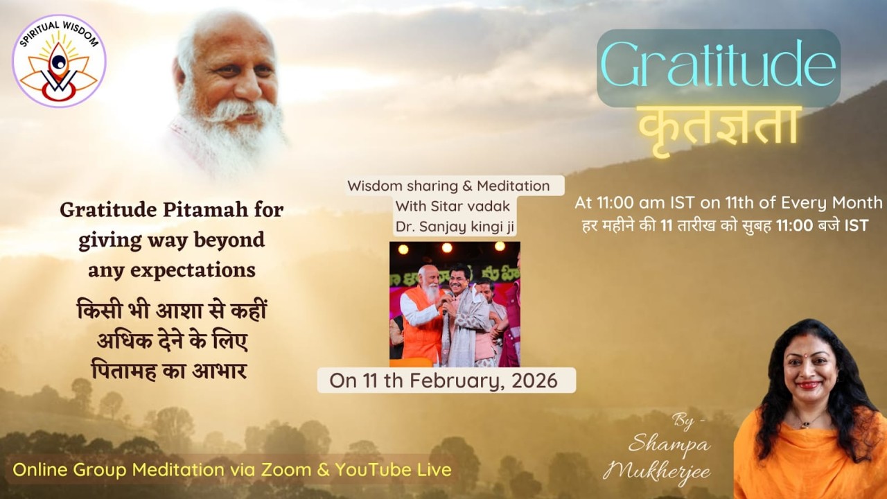 Gratitude with Pandit Dr. Sanjay Kingi ji