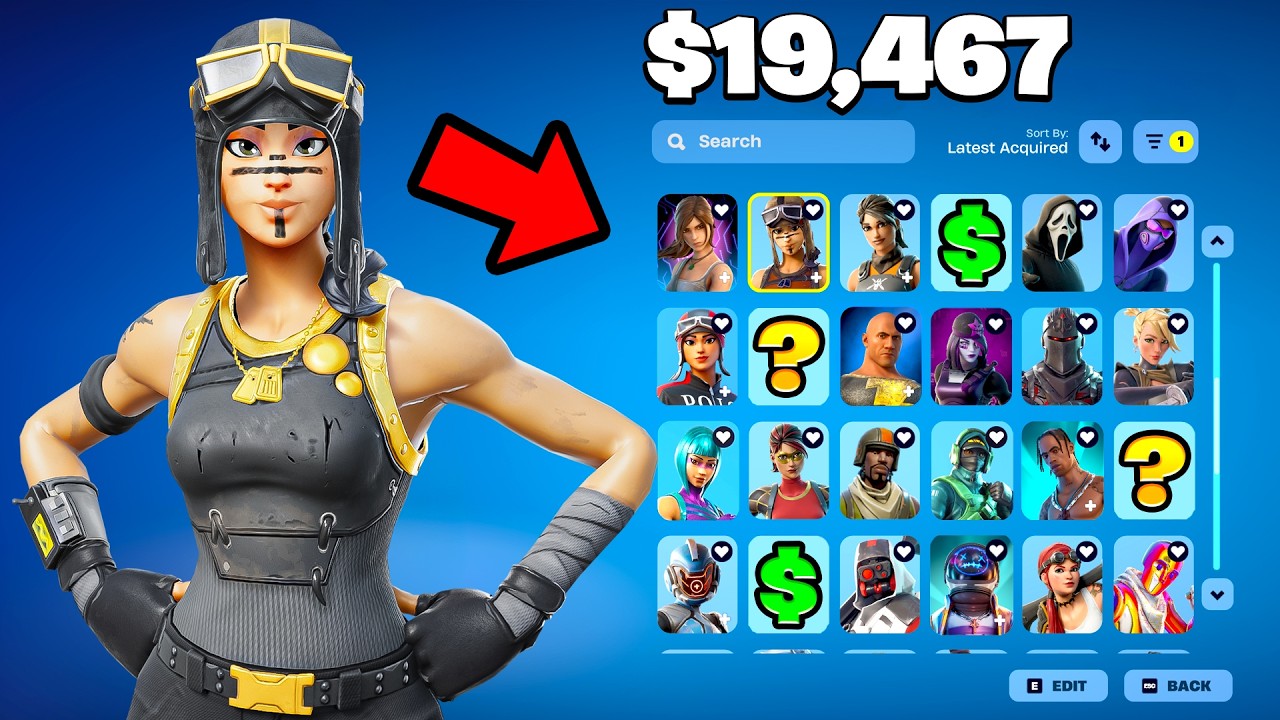 Я снова оценил редкие аккаунты Fortnite...