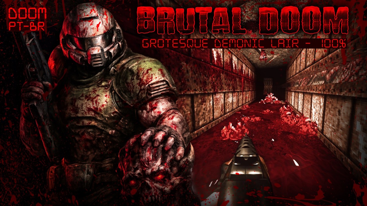 Grotesque Demonic Lair - DOOM 2 100% Segredos [Brutal Doom v22]
