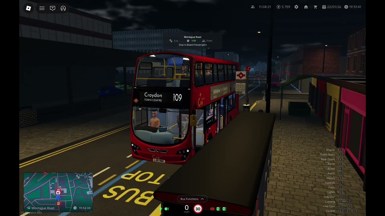 Roblox Croydon - Go Travel Gemini 2 B5LH on the 109