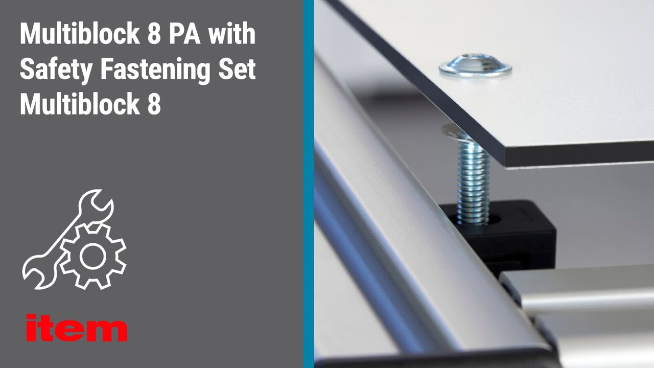 How do I mount panels with the Safety Fastening in accordance with the Machinery Directive? Tutorial