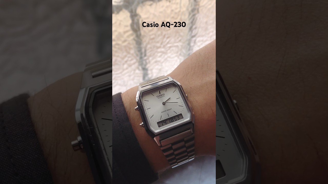 Casio AQ-230 silver #watch #review #casio #unboxing #casiowatch #cheap #new #watches  #seiko #rolex