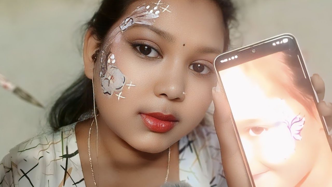 ASMR Doing My Face Painting 🎨🖌️