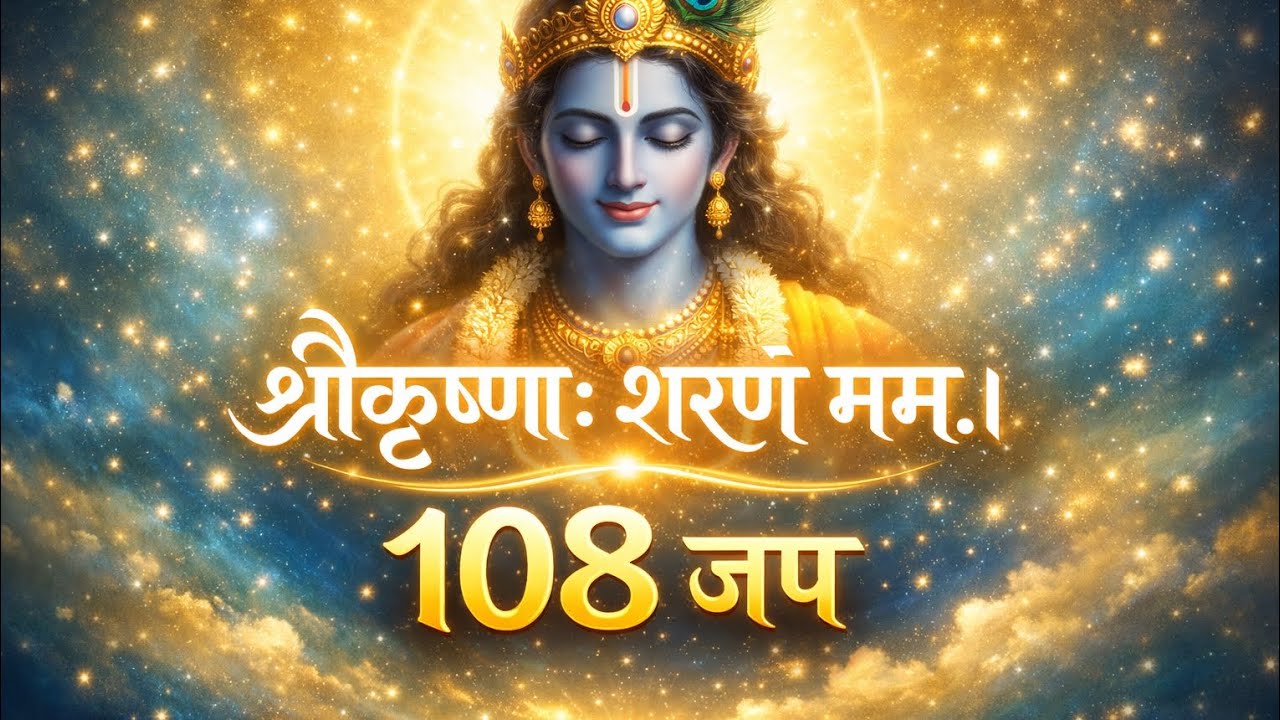 “श्रीकृष्णः शरणं मम ।आज के 108 जप आपकी ज़िंदगी बदल देंगे ✨🙏”
