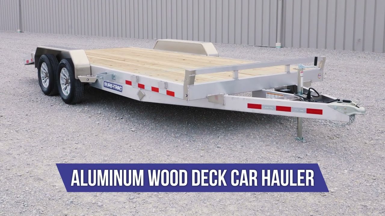 Feature Callout | Aluminum Wood Deck Car Hauler | Sure-Trac Trailers