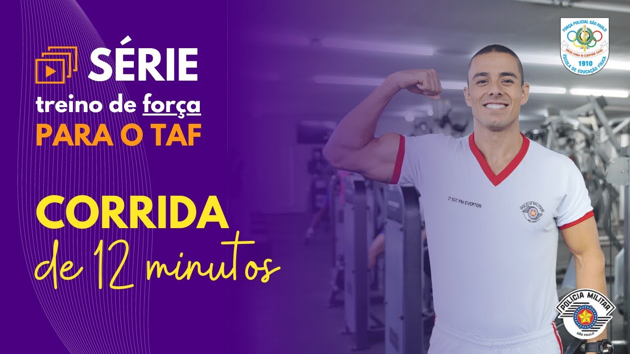 Treino de Força para o teste de Corrida de 12 minutos - TAF PMESP