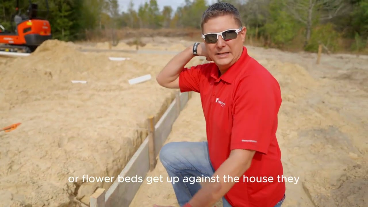 Building on Land: Showing a MONOLITHIC Foundation