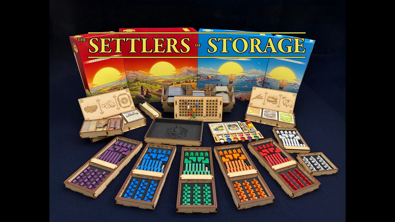 Catan 6th Edition Compatible Organizational Insert - Instruction Video